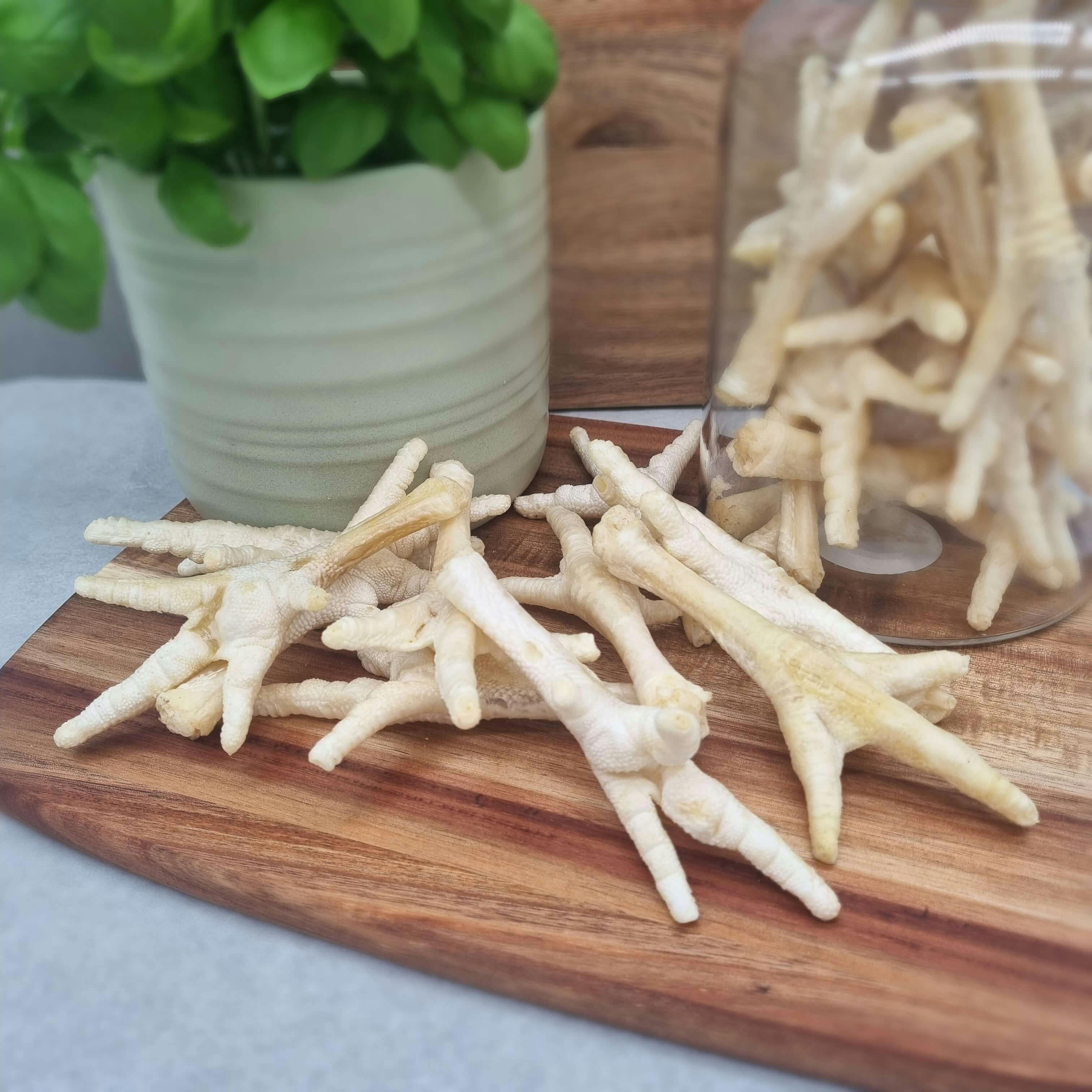 Puffed chicken feet for dogs sale